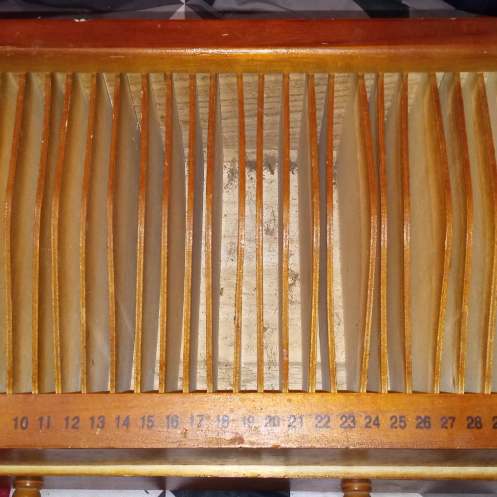 Vintage mail organizer with drawer
